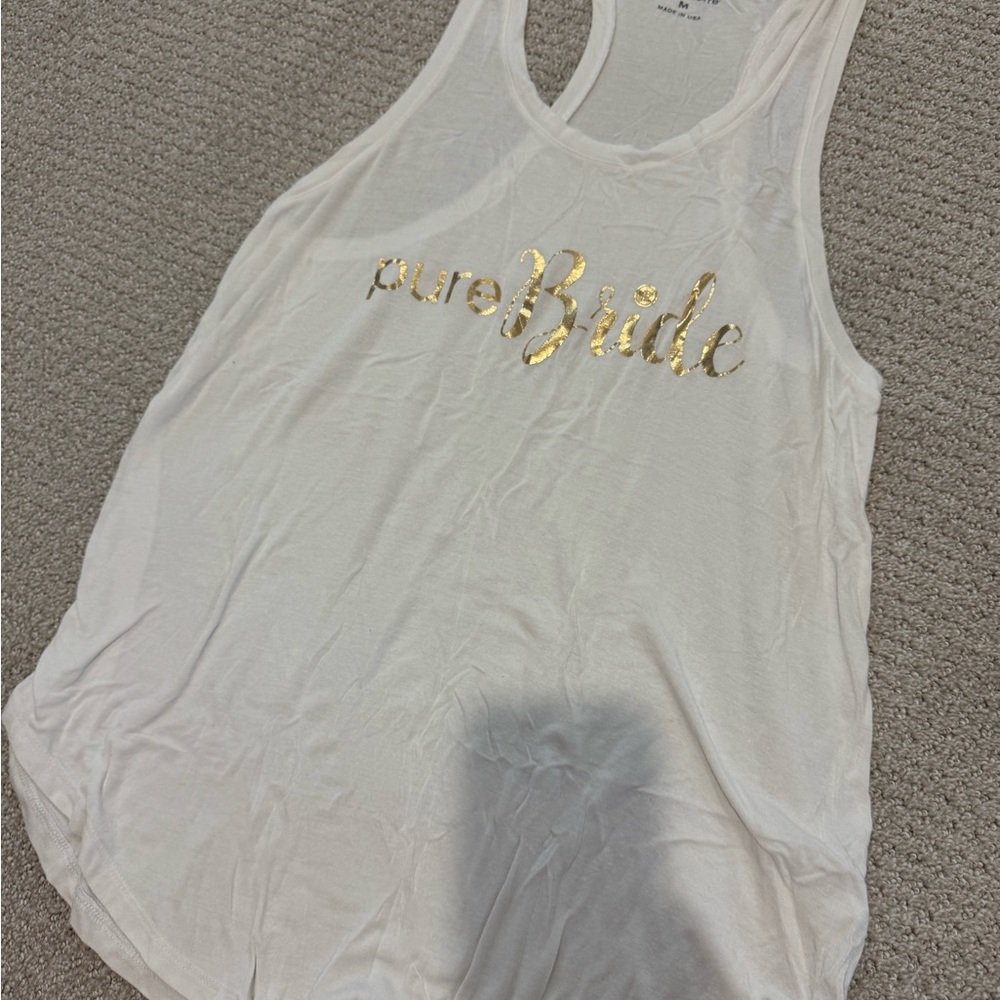 Pure Barre Bride White Tank Top